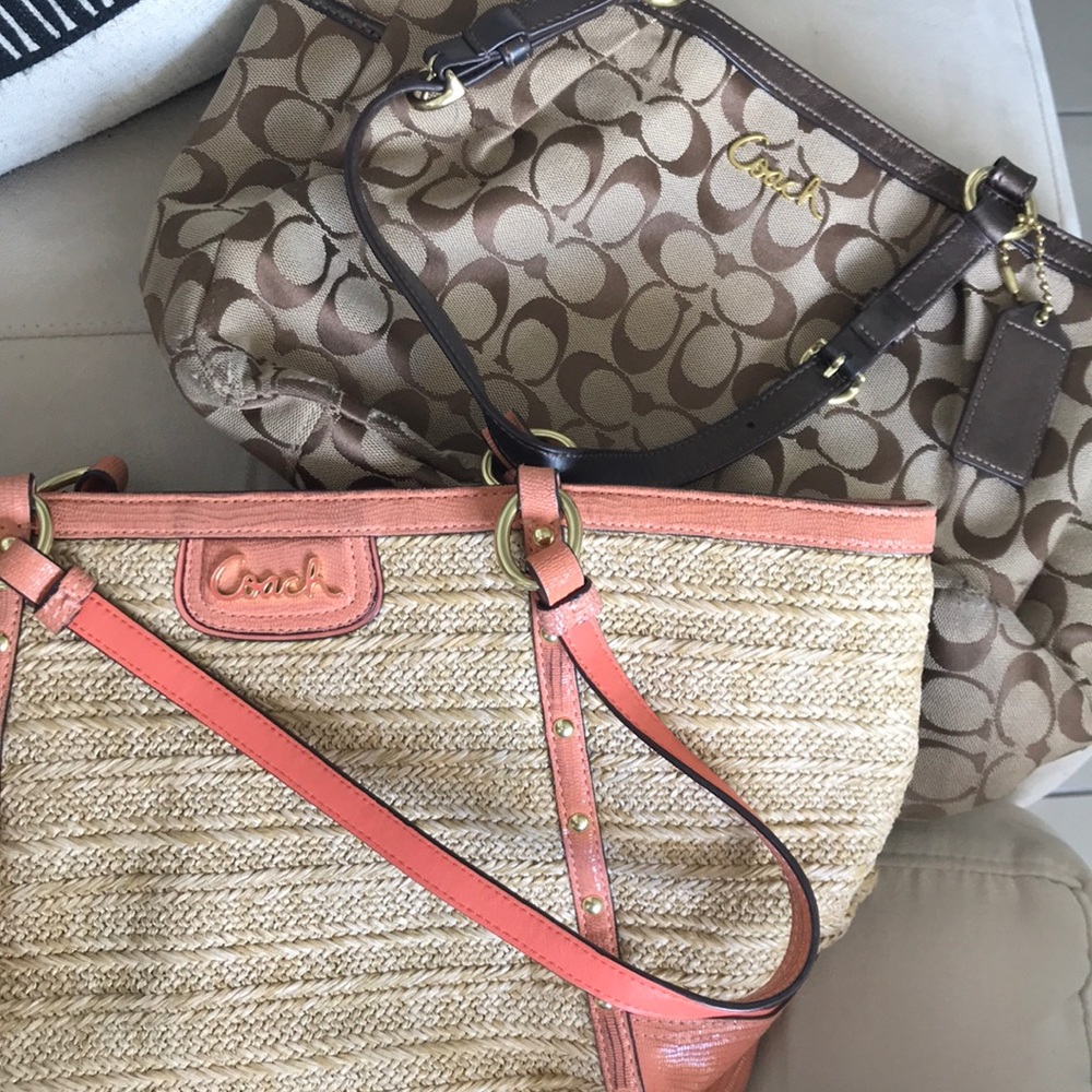 (USED!) two coach purse bundle